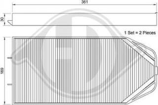 Diederichs DCI0080S - Filtrs, Salona telpas gaiss autospares.lv