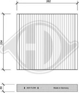 Diederichs DCI0033 - Filtrs, Salona telpas gaiss www.autospares.lv