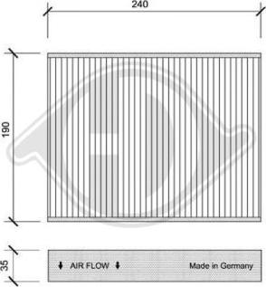 Diederichs DCI0074 - Filtrs, Salona telpas gaiss www.autospares.lv