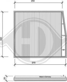 Diederichs DCI0078 - Filtrs, Salona telpas gaiss www.autospares.lv