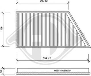 Diederichs DCI0072 - Filtrs, Salona telpas gaiss autospares.lv