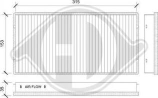 Diederichs DCI0194 - Filtrs, Salona telpas gaiss www.autospares.lv