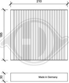 Diederichs DCI0146 - Filtrs, Salona telpas gaiss www.autospares.lv