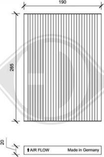 Diederichs DCI0153 - Filtrs, Salona telpas gaiss autospares.lv