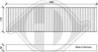 Diederichs DCI0165 - Filtrs, Salona telpas gaiss autospares.lv