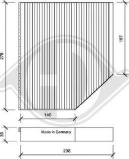 Diederichs DCI0163 - Filter, interior air www.autospares.lv