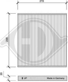 Diederichs DCI0138 - Filtrs, Salona telpas gaiss www.autospares.lv