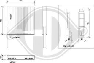 Diederichs DCI0123-1 - Filtrs, Salona telpas gaiss www.autospares.lv