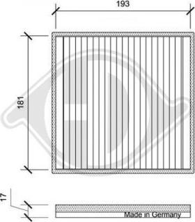 Diederichs DCI0175 - Filtrs, Salona telpas gaiss www.autospares.lv