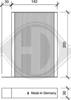 Diederichs DCI0176 - Filter, interior air www.autospares.lv