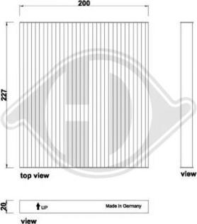 Diederichs DCI0261 - Filtrs, Salona telpas gaiss www.autospares.lv