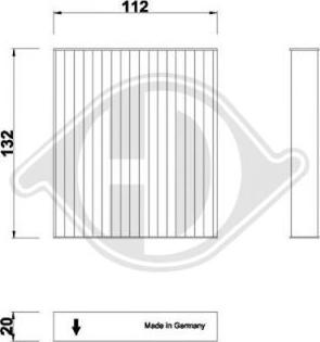 Diederichs DCI0277 - Filtrs, Salona telpas gaiss www.autospares.lv