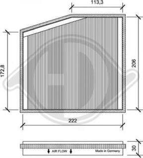 Diederichs DCI1091-1 - Filter, interior air www.autospares.lv