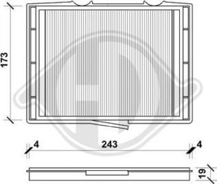 Diederichs DCI1042 - Filtrs, Salona telpas gaiss www.autospares.lv