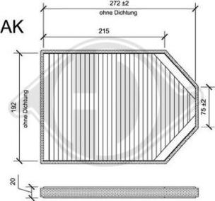 Diederichs DCI1047S - Filtrs, Salona telpas gaiss www.autospares.lv