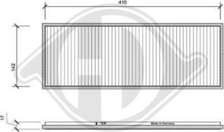 Diederichs DCI1001 - Filtrs, Salona telpas gaiss www.autospares.lv