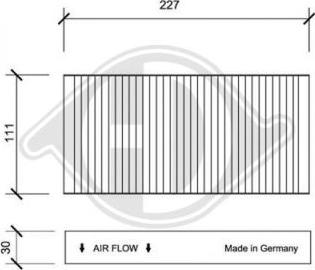 Diederichs DCI1088S - Filtrs, Salona telpas gaiss autospares.lv