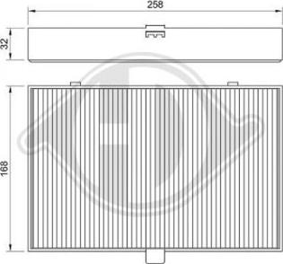 Diederichs DCI1030 - Filtrs, Salona telpas gaiss www.autospares.lv