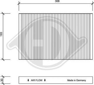 Diederichs DCI1029 - Filter, interior air www.autospares.lv