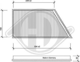 Diederichs DCI1072 - Filtrs, Salona telpas gaiss autospares.lv