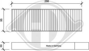 Diederichs DCI1192S - Filtrs, Salona telpas gaiss autospares.lv