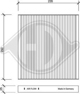 Diederichs DCI1148 - Filtrs, Salona telpas gaiss autospares.lv