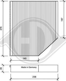 Diederichs DCI1163 - Filter, interior air www.autospares.lv