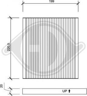 Diederichs DCI1102 - Filtrs, Salona telpas gaiss www.autospares.lv