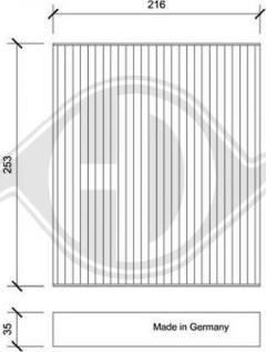 Diederichs DCI1208 - Filter, interior air www.autospares.lv