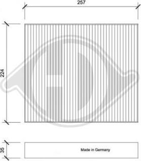 Diederichs DCI1213 - Filter, interior air www.autospares.lv