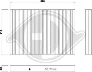 Diederichs DCI1272 - Filtrs, Salona telpas gaiss www.autospares.lv