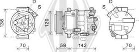 Diederichs DCK1431 - Compressor, air conditioning www.autospares.lv