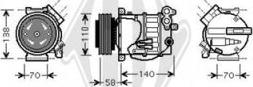 Diederichs DCK1596 - Compressor, air conditioning www.autospares.lv