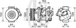 Diederichs DCK1562 - Kompresors, Gaisa kond. sistēma www.autospares.lv