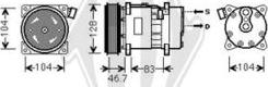 Diederichs DCK1584 - Kompresors, Gaisa kond. sistēma www.autospares.lv