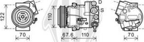 Diederichs DCK1695 - Kompresors, Gaisa kond. sistēma autospares.lv