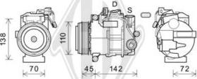 Diederichs DCK1698 - Compressor, air conditioning www.autospares.lv