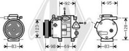 Diederichs DCK1644 - Kompresors, Gaisa kond. sistēma www.autospares.lv