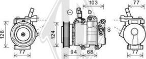 Diederichs DCK1655 - Kompresors, Gaisa kond. sistēma www.autospares.lv