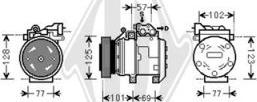 Diederichs DCK1680 - Kompresors, Gaisa kond. sistēma www.autospares.lv