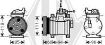 Diederichs DCK1639 - Kompresors, Gaisa kond. sistēma www.autospares.lv