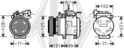 Diederichs DCK1635 - Kompresors, Gaisa kond. sistēma www.autospares.lv