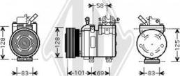 Diederichs DCK1629 - Kompresors, Gaisa kond. sistēma www.autospares.lv