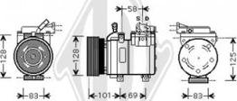 Diederichs DCK1626 - Kompresors, Gaisa kond. sistēma www.autospares.lv