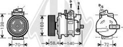 Diederichs DCK1048 - Kompresors, Gaisa kond. sistēma www.autospares.lv