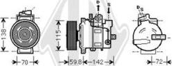 Diederichs DCK1061 - Kompresors, Gaisa kond. sistēma www.autospares.lv