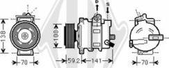 Diederichs DCK1073 - Kompresors, Gaisa kond. sistēma www.autospares.lv