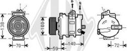 Diederichs DCK1072 - Compressor, air conditioning www.autospares.lv