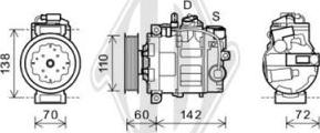 Diederichs DCK1077 - Kompresors, Gaisa kond. sistēma autospares.lv