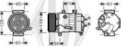 Diederichs DCK1186 - Kompresors, Gaisa kond. sistēma www.autospares.lv